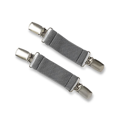 Grey mitten clips.