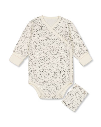 Wrap-around bodysuit with white ground colour.