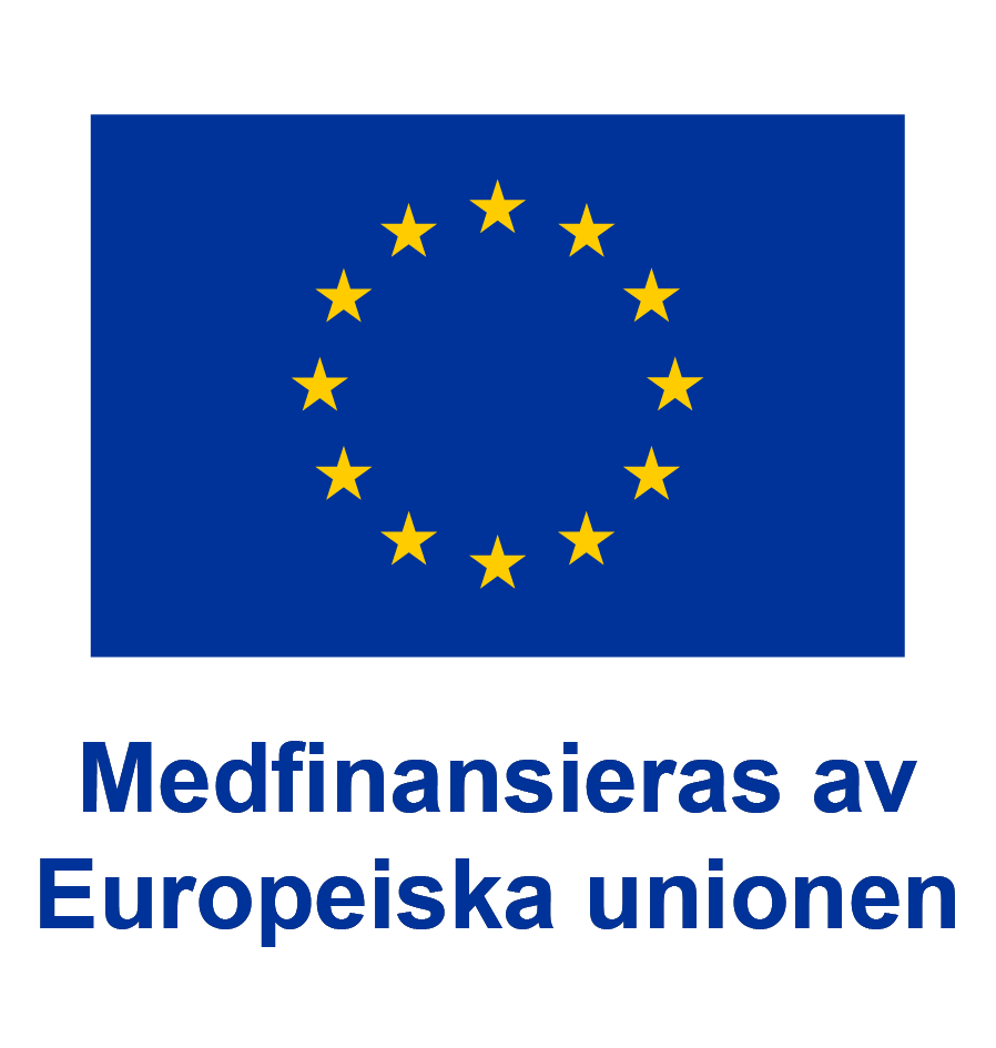 Europeiska unionens logotyp och text medfinansieras av Europeiska Unionen.
