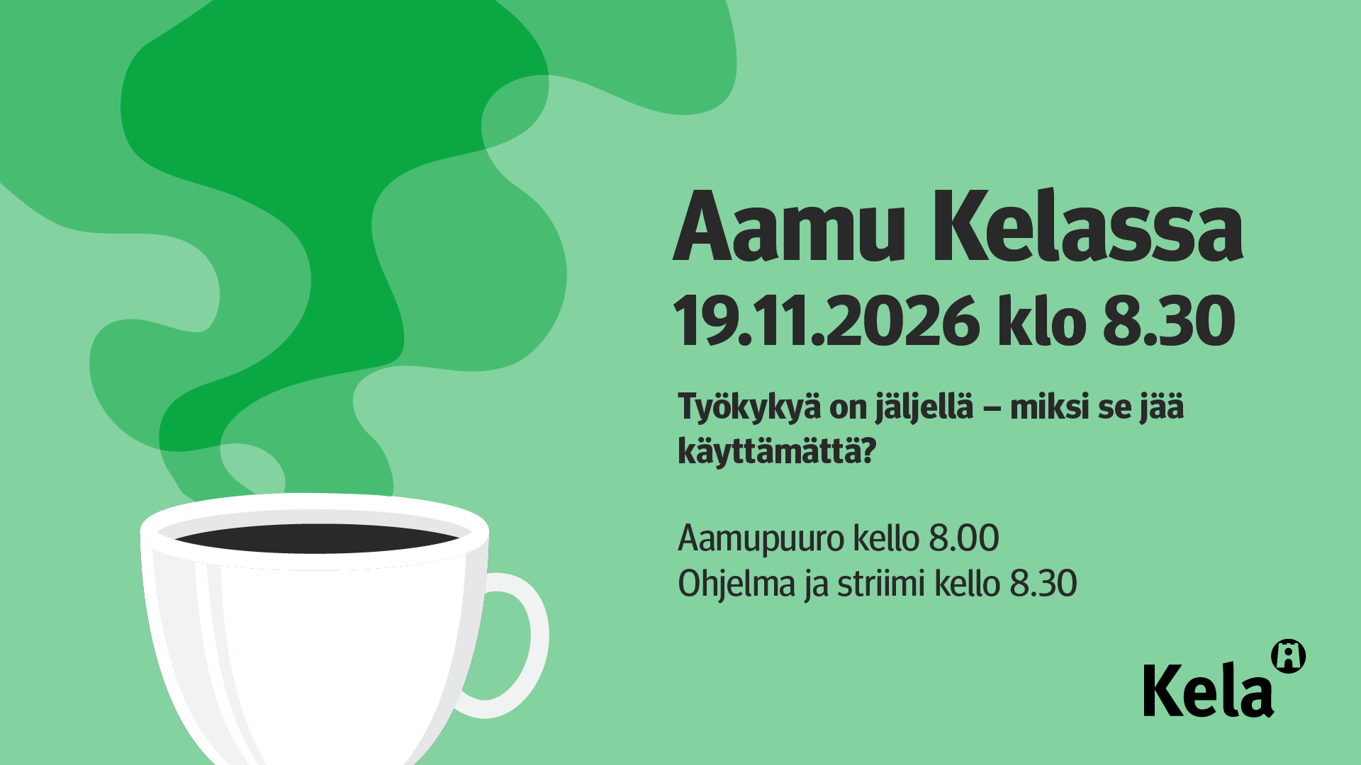 Onko työkyky Suomelle tulevaisuuden kohtalonkysymys? Aamu Kelassa -keskustelussa kysytään, miten osittainen työkyky saataisiin hyödynnettyä paremmin. 