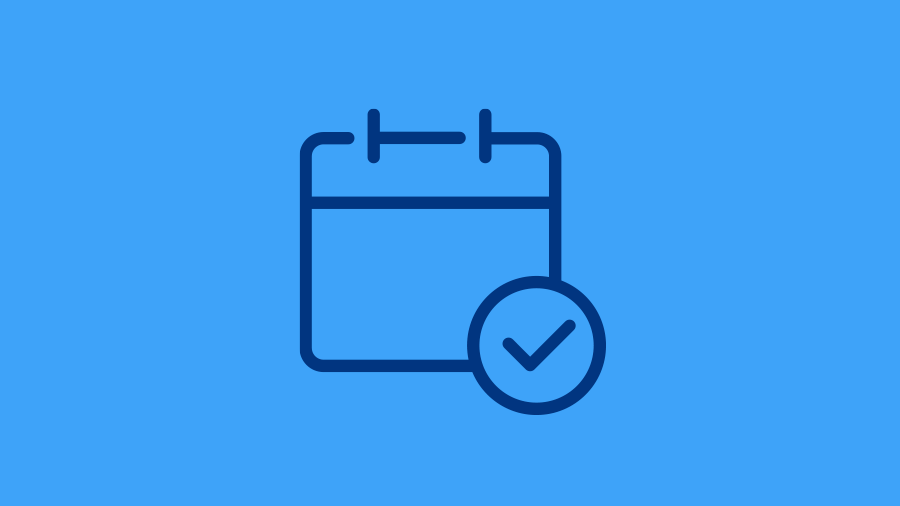 Ikonikuva, joka esittää kalenteria.